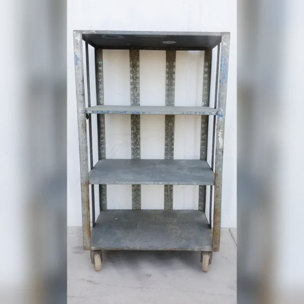 A20Robust20Zinc20Rolling20Storage20Cart20with20Three20Levels - ANTIQUITIESWAREHOUSES