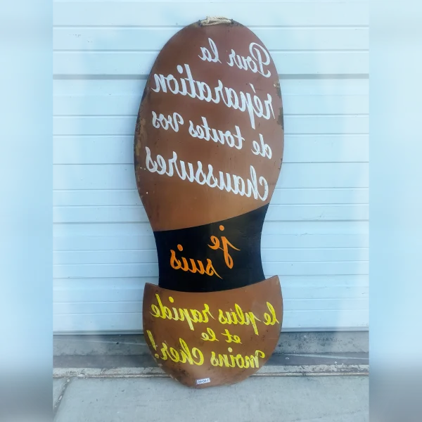Adorable20Shoe20Repair20Dcor2020Antique20French20Cobbler20Sign - ANTIQUITIESWAREHOUSES