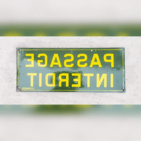 An20Antique20Enamel20No20Trespassing20Sign20from20the20Paris20Metro - ANTIQUITIESWAREHOUSES