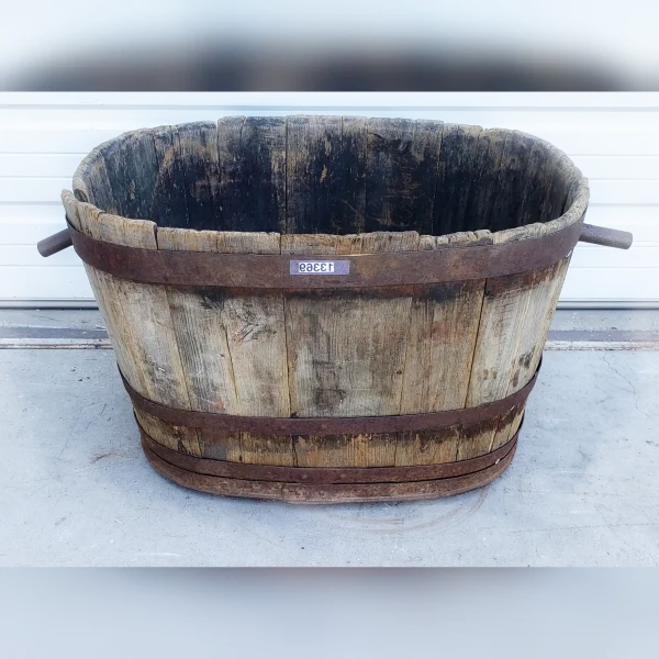 An20Antique20GrapePicking20Bucket20Made20of20Wood - ANTIQUITIESWAREHOUSES