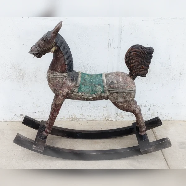An20Antique20HandMade20Wood20Rocking20Horse20Perfect20for20Children - ANTIQUITIESWAREHOUSES