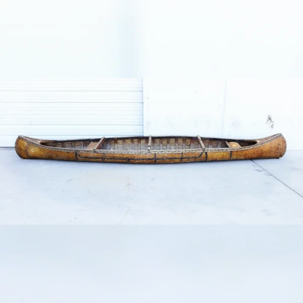 An20Artisanal20Antique20Birch20Bark20CanoeAn20Iconic20Item20for20Any20Season - ANTIQUITIESWAREHOUSES