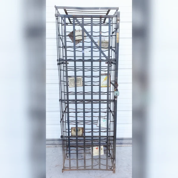 An20Elegant20Iron20Display20for20Your20Vintage20French20Wine20Bottles - ANTIQUITIESWAREHOUSES