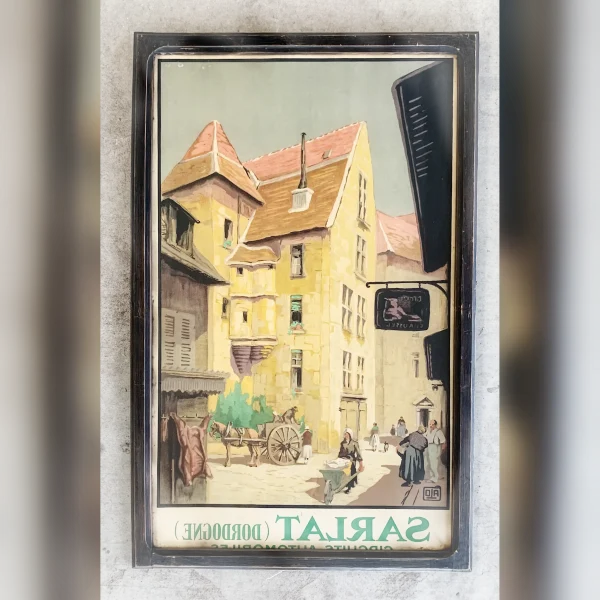 Artwork20for20the20Walls2020Vintage20Sarlat20Travel20Poster Artwork20for20the20Walls2020Vintage20Sarlat20Travel20Poster - ANTIQUITIESWAREHOUSES