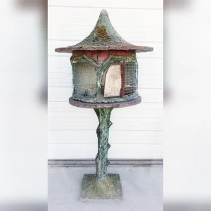 Beautiful20Handmade20Rustic20Wood20Birdhouse20with20a20Fais20Bois20Pattern - ANTIQUITIESWAREHOUSES