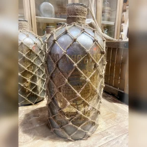 Beautiful20Jute20Ribbon20Encases20a20SilverGlass20Bottle - ANTIQUITIESWAREHOUSES