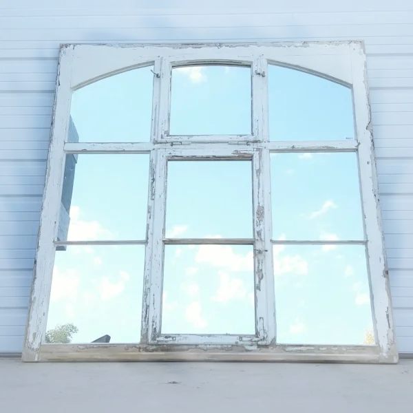 Beautiful20White20Rectangular209Panel20Arched20Wood20Mirror - ANTIQUITIESWAREHOUSES