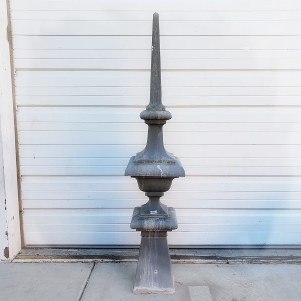 Beautiful20Zinc20Garden20Finial - ANTIQUITIESWAREHOUSES