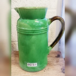 Beautiful20and20Classic20French20Ceramic20Pitcher2020Painted20by20Hand - ANTIQUITIESWAREHOUSES