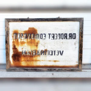Beautiful20and20Serious20Veterinarian20Office20SignMade20by20Hand - ANTIQUITIESWAREHOUSES