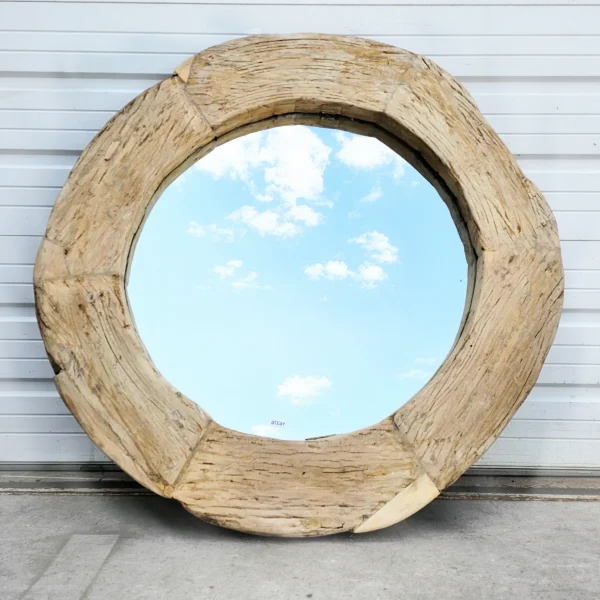 Beautifully20carved20round20wooden20mirror2020rustic20and20sophisticated - ANTIQUITIESWAREHOUSES