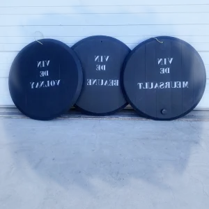 Black20Wine20Barrel20Lid20from20the20Vintage20Era2020Timeless20and20Chic - ANTIQUITIESWAREHOUSES