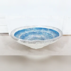 Bowl20for20Plants20Made20of20Handcrafted20French20Blue20Cement - ANTIQUITIESWAREHOUSES