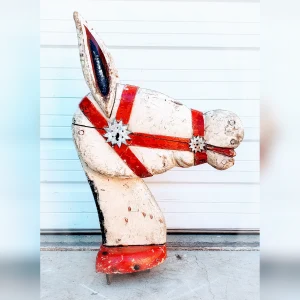 Carousel20Horse20Sculpture20in20White20Painted20by20Hand - ANTIQUITIESWAREHOUSES