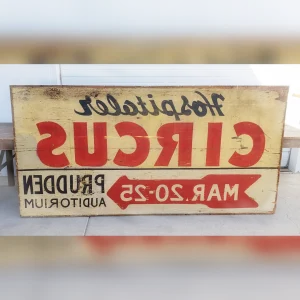 Classic20and20Bold20Vintage20DoubleSided20Circus20Sign - ANTIQUITIESWAREHOUSES