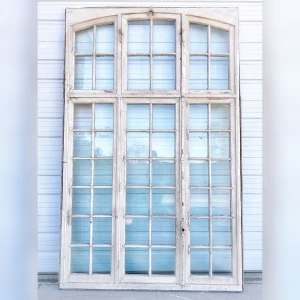 Classy20French20Window20with204820Panes20of20Arched20Glass - ANTIQUITIESWAREHOUSES