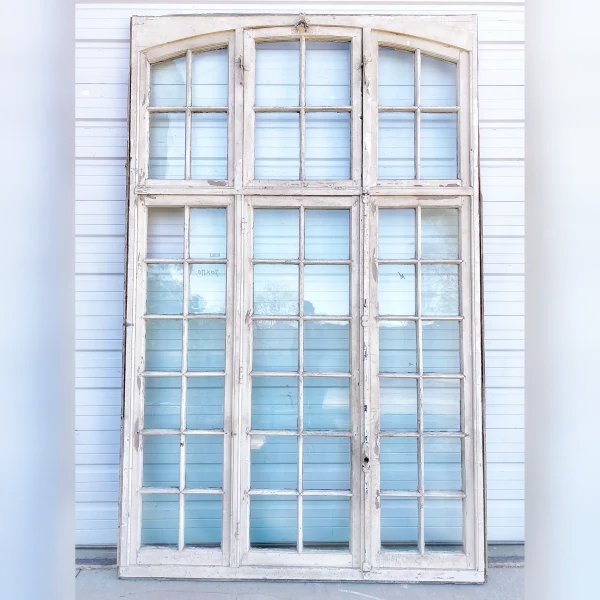 Classy20French20Window20with204820Panes20of20Arched20Glass - ANTIQUITIESWAREHOUSES