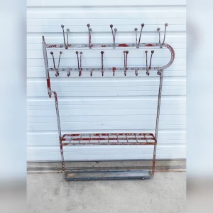 Coat20and20umbrella20stand20made20of20sleek20metal - ANTIQUITIESWAREHOUSES