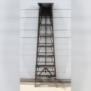 Contemporary20and20Sleek20Black20Wooden20Stepladder - ANTIQUITIESWAREHOUSES