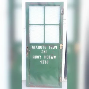 Decorative20Metal20Door20with20a20Glass20Pane20Made20of20Chicken20Wire - ANTIQUITIESWAREHOUSES
