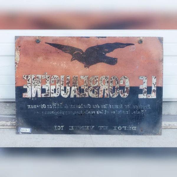 Decorative20Metal20Le20Corbeau20Crow20Sign20in20an20Antique20Fad - ANTIQUITIESWAREHOUSES