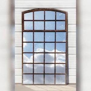 Distressed20farmhouse20style2028panel20arched20iron20mirror20from20the20past - ANTIQUITIESWAREHOUSES