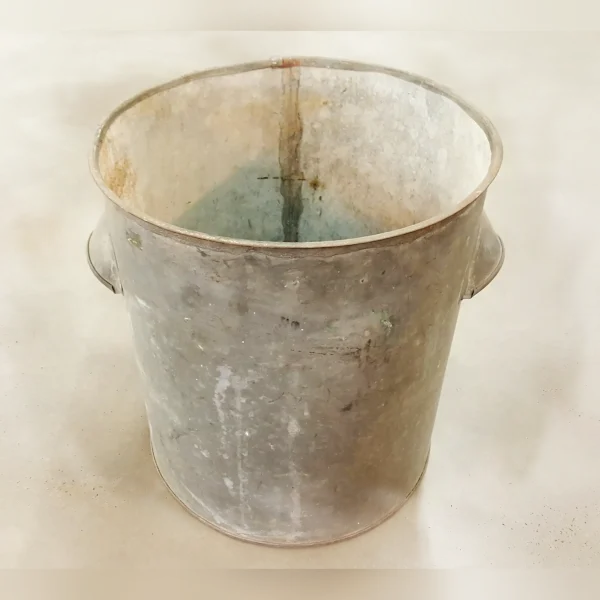 DoubleHeld20Rugged20Galvanized20Steel20Bucket - ANTIQUITIESWAREHOUSES