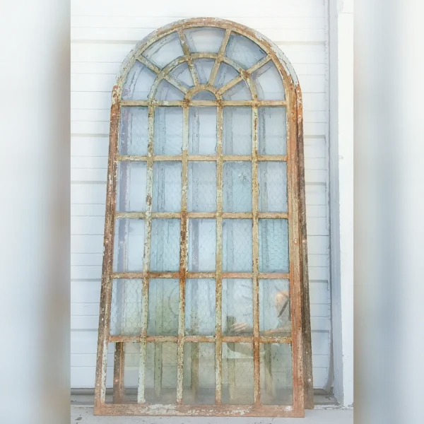 Elegant20and20timeless20design35pane20arced20metal20window - ANTIQUITIESWAREHOUSES
