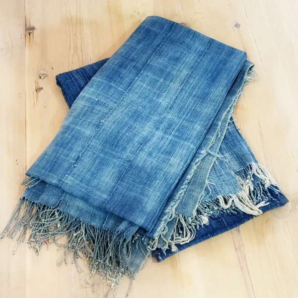 Exquisite20Blue20African20Cotton20Woven20by20Hand20from20Burkina20Faso - ANTIQUITIESWAREHOUSES