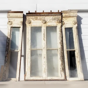 Exquisite20Salvaged20Window20and20Sidelight20Set20from20an20Antique20Farmhouse20in20Kentucky - ANTIQUITIESWAREHOUSES