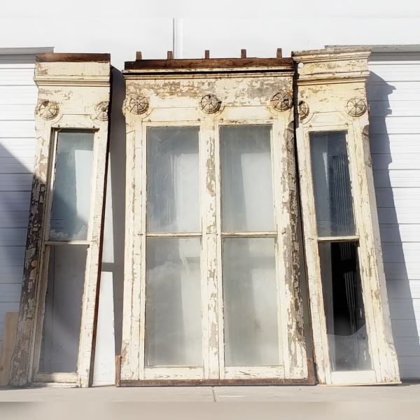 Exquisite20Salvaged20Window20and20Sidelight20Set20from20an20Antique20Farmhouse20in20Kentucky - ANTIQUITIESWAREHOUSES