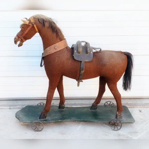 Felt20Horse20PullAlong20Playset20for20Children - ANTIQUITIESWAREHOUSES
