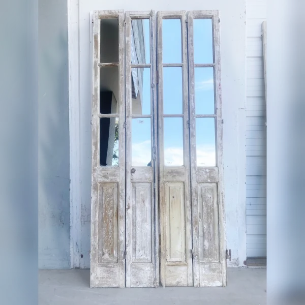 Four20Antique20Panels20from20a20Vintage20French20Mirrored20Door20Set - ANTIQUITIESWAREHOUSES