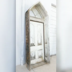 FourPanel20White20Wood20Church20Doors20with20Transom2020Antique - ANTIQUITIESWAREHOUSES