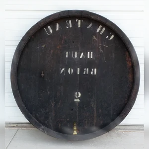 French20Oak20Wine20Barrel20Front20from20the20Haut20Brion20Vineyard - ANTIQUITIESWAREHOUSES