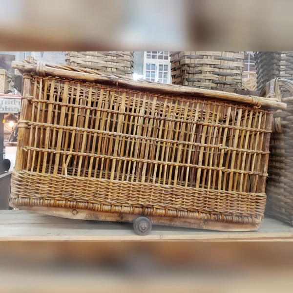French20Rolling20Market20Basket20Vintage20Style French20Rolling20Market20Basket20Vintage20Style - ANTIQUITIESWAREHOUSES