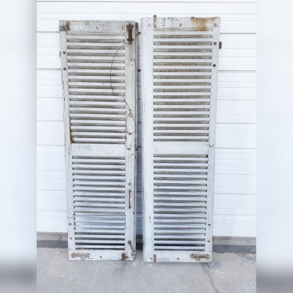 French20Shutters20Made20of20Sophisticated20Gray20Wood French20Shutters20Made20of20Sophisticated20Gray20Wood - ANTIQUITIESWAREHOUSES