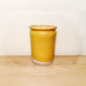 French20Stoneware20Crock20Vintage20Yellow - ANTIQUITIESWAREHOUSES