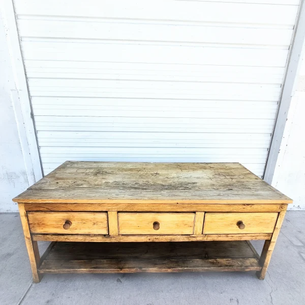 French20Work20Table20from20the20Nineteenth20Century20with20Two20Drawers - ANTIQUITIESWAREHOUSES