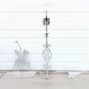 Grandiose20Weathervane20of20a20French20Iron20Polo20Player - ANTIQUITIESWAREHOUSES