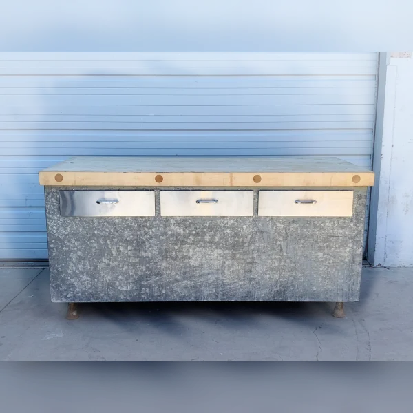 Howevercher20Block20Table20Made20of20Solid20Wood20with20620Drawers Howevercher20Block20Table20Made20of20Solid20Wood20with20620Drawers - ANTIQUITIESWAREHOUSES
