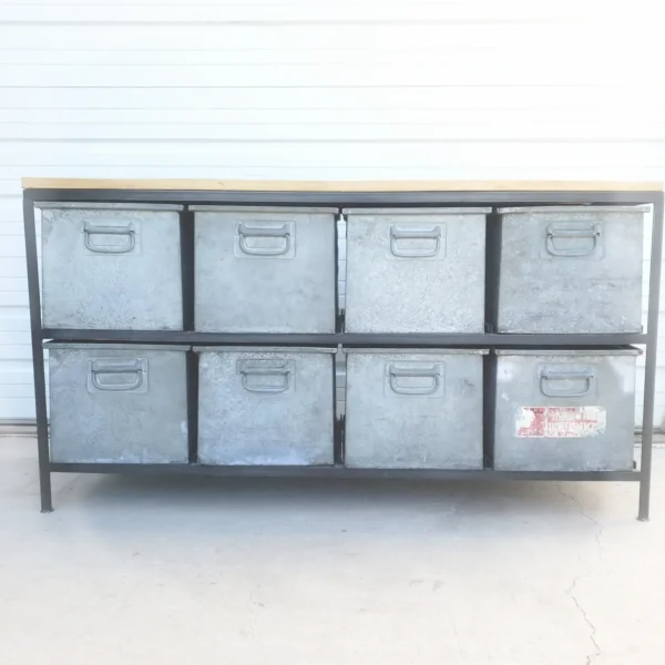Iron20Sideboard20with20820Drawers20and20a20Solid20Wood20Top20in20a20Rustic20Style Iron20Sideboard20with20820Drawers20and20a20Solid20Wood20Top20in20a20Rustic20Style - ANTIQUITIESWAREHOUSES