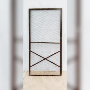Metal20Barn20Door20with20Chicken20WireSturdy20Construction - ANTIQUITIESWAREHOUSES