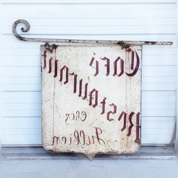 Metal20Sign20for20Restaurants20and20Cafes20Handcrafted20with20Two20Sides - ANTIQUITIESWAREHOUSES