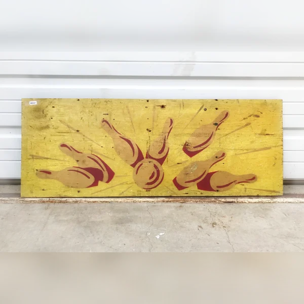 Metal20Wall20Sign20for20Bowling20Alley20in20a20Retro20Style - ANTIQUITIESWAREHOUSES