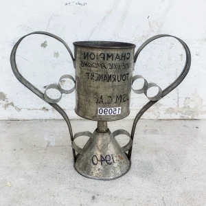 Old20Horseshoe20Pitching20Trophy20Cup20and20Funnel201940s - ANTIQUITIESWAREHOUSES
