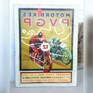 PVGP20RetroLooking20Motorcycle20Poster - ANTIQUITIESWAREHOUSES