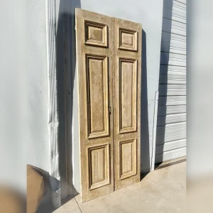 Pair20of203Panel20French20Doors20Made20of20VintageStyle20Washed20Solid20Wood - ANTIQUITIESWAREHOUSES