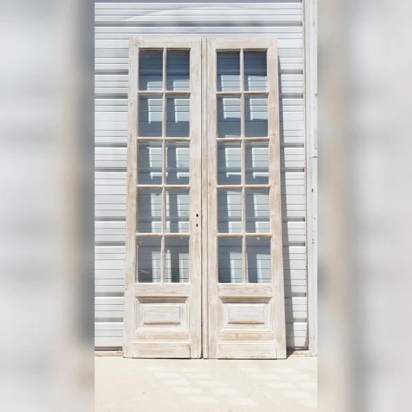 Pair20of20Antique20Distressed20Wood20Doors20Featuring202420Panels - ANTIQUITIESWAREHOUSES