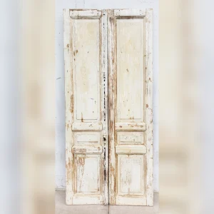 Pair20of20Antique20Distressed20Wood20Doors20with20Three20Panels 1 - ANTIQUITIESWAREHOUSES